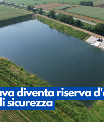 Un’ex cava diventa riserva d’acqua e bacino di sicurezza