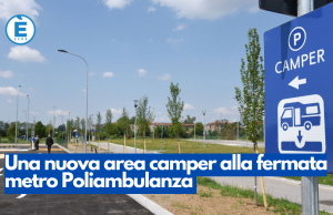 Una nuova area camper alla fermata metro Poliambulanza