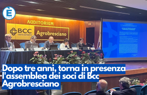 Dopo tre anni, torna in presenza l’assemblea dei soci di Bcc Agrobresciano