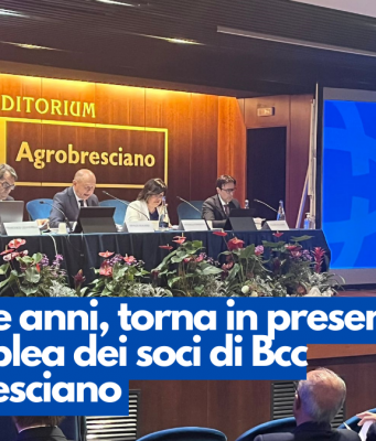 Dopo tre anni, torna in presenza l’assemblea dei soci di Bcc Agrobresciano