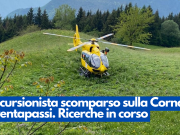 Escursionista scomparso sulla Trentapassi. Ricerche in corso