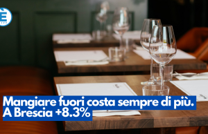 Mangiare fuori costa sempre di più. A Brescia +8.3%