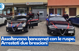 Assaltavano bancomat con le ruspe. Arrestati due bresciani