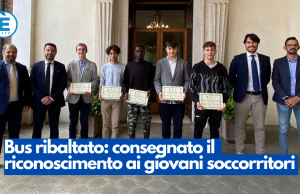 Bus ribaltato: consegnato il riconoscimento ai giovani soccorritori