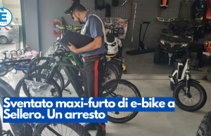 Sventato maxi-furto di e-bike a Sellero. Un arresto
