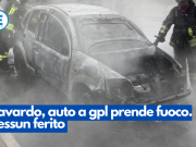 Gavardo, auto a gpl prende fuoco. Nessun ferito