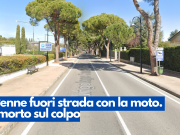19enne fuori strada con la moto. È morto sul colpo
