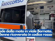 Cade dalla moto in viale Bornata. 60enne ricoverato in codice rosso