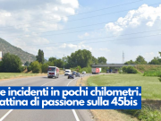 Tre incidenti in pochi chilometri. Mattina di passione sulla 45bis