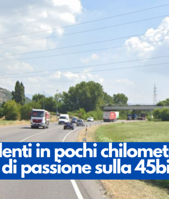 Tre incidenti in pochi chilometri. Mattina di passione sulla 45bis