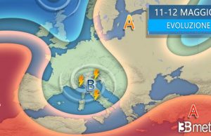 Maltempo (anche forte) in arrivo sull’Italia