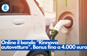 Online il bando “Rinnova autovetture”. Bonus fino a 4.000 euro
