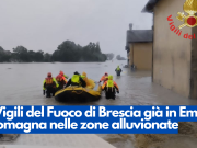 I Vigili del Fuoco di Brescia già in Emilia Romagna nelle zone alluvionate