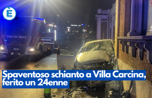 Spaventoso schianto a Villa Carcina, ferito un 24enne
