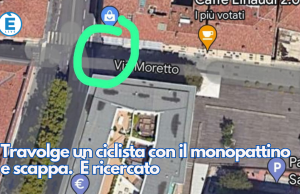 Travolge un ciclista con il monopattino e scappa. È ricercato