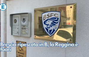 Brescia ripescato in B, la Reggina è fuori