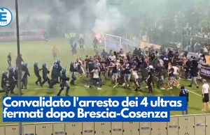 Convalidato l’arresto dei 4 ultras fermati dopo Brescia-Cosenza