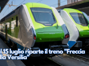 Dal 15 luglio riparte il treno “Freccia della Versilia”