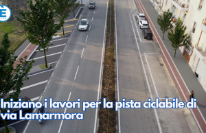 Iniziano i lavori per la pista ciclabile di via Lamarmora