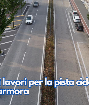 Iniziano i lavori per la pista ciclabile di via Lamarmora
