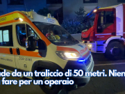 Cade da un traliccio di 50 metri. Niente da fare per un operaio