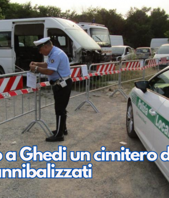 Scoperto a Ghedi un cimitero di 59 veicoli cannibalizzati