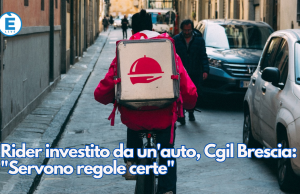 Rider investito da un’auto, Cgil Brescia: “Servono regole certe”