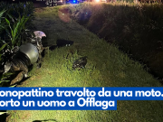 Monopattino travolto da una moto. Morto un uomo a Offlaga