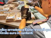 Medico arrestato a Esine: trovati quasi 340mila euro in contanti