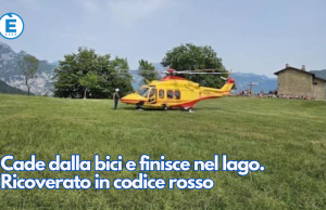 Cade dalla bici e finisce nel lago. Ricoverato in codice rosso
