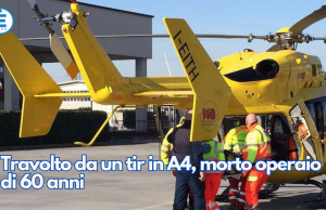 Travolto da un tir in A4, morto operaio di 60 anni