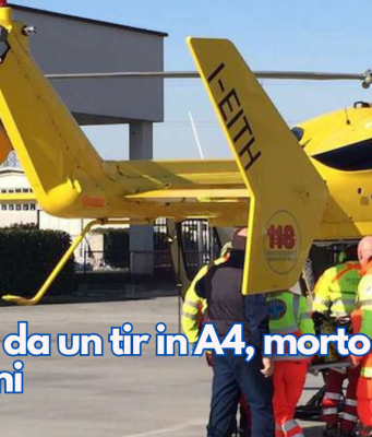 Travolto da un tir in A4, morto operaio di 60 anni