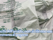 Sacchi dell’umido, non si ritirano ma nemmeno si pagano