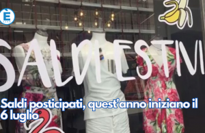Saldi posticipati, quest’anno iniziano il 6 luglio