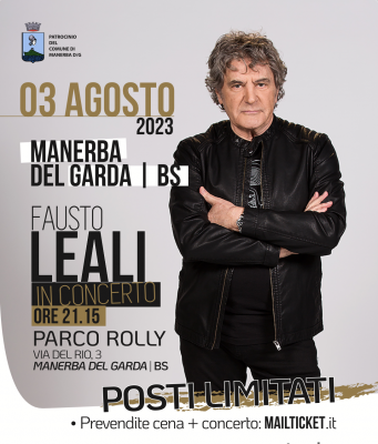 Fausto Leali in concerto a Manerba, il 3 agosto