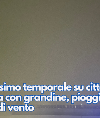 Violento temporale su Brescia: grandine pioggia e raffiche di vento