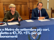 Bus e Metro da settembre più cari. Biglietto a € 1,70