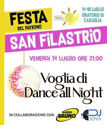 Oratorio di Casaglia in festa, dall’11 al 18 luglio. Il programma