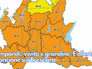 Temporali, vento e grandine. È allerta arancione sul Bresciano
