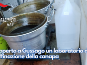 Scoperto a Gussago un laboratorio di raffinazione della canapa
