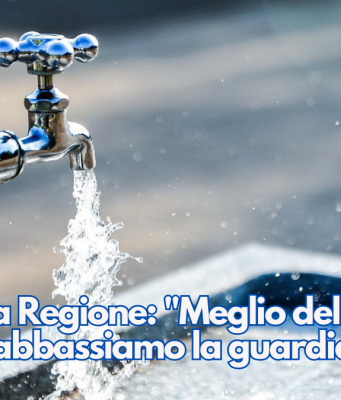 Acqua, la Regione: “Meglio del 2022, ma non abbassiamo la guardia”