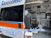 Incidente a Puegnago del Garda. Morto un 73enne