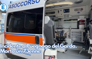 Incidente a Puegnago del Garda. Morto un 73enne