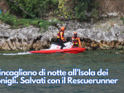 Si incagliano di notte all’Isola dei Conigli. Salvati con il Rescuerunner