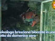Speleologa bresciana bloccata in una grotta da domenica sera