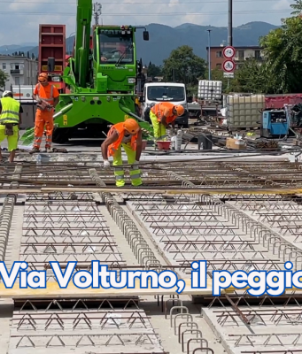 Ponte di Via Volturno, il peggio è passato