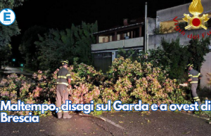 Maltempo, disagi sul Garda e a ovest di Brescia
