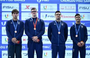 Giochi Chengdu: cerimonia di premiazione di nuoto