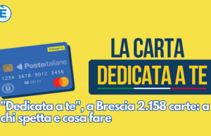 “Dedicata a te”, a Brescia 2.158 carte: a chi spetta e cosa fare