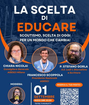 “La scelta di educare”, appuntamento 1 settembre